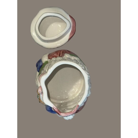 Vintage World Bazaars Christmas Santa Claus Ceramic Cookie Jar - Picture 12 of 14